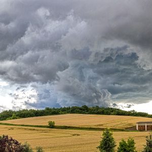 Wolkenformation über dem Wartberg