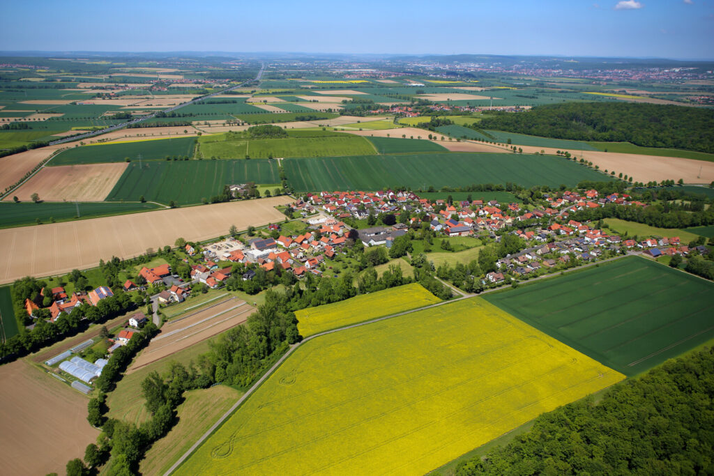 Luftaufnahme Dramfeld